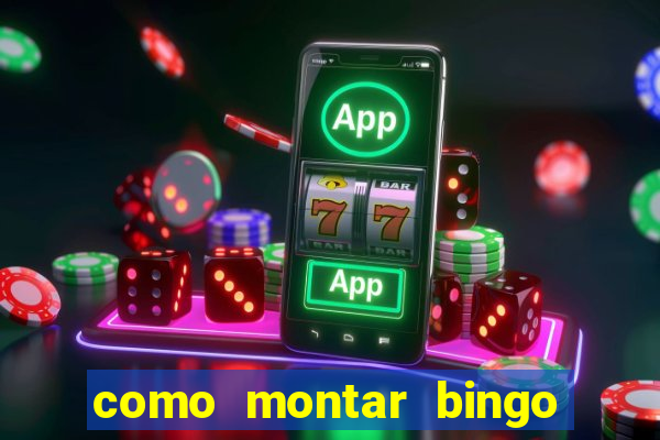 como montar bingo brinquedos toia