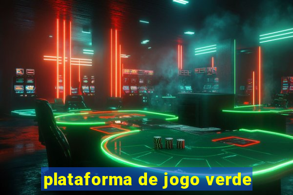 plataforma de jogo verde